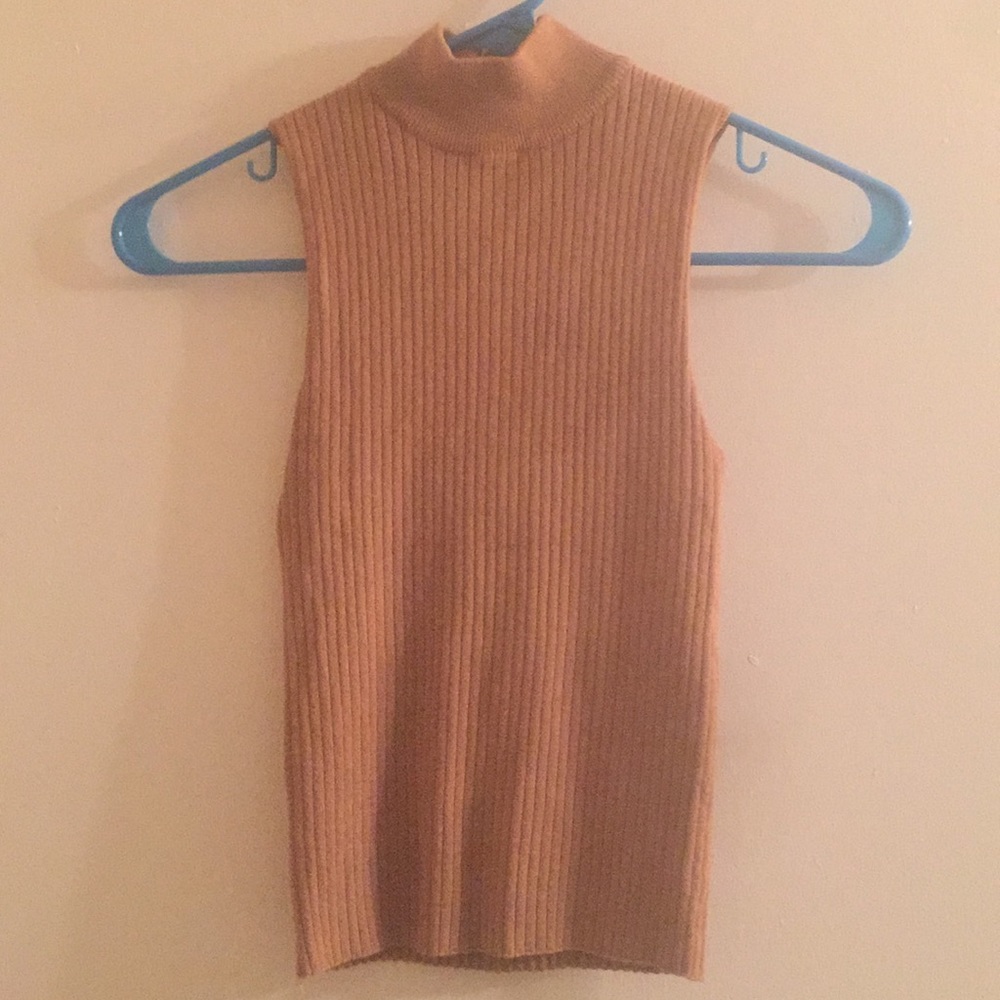 Camel Colored Crop Top